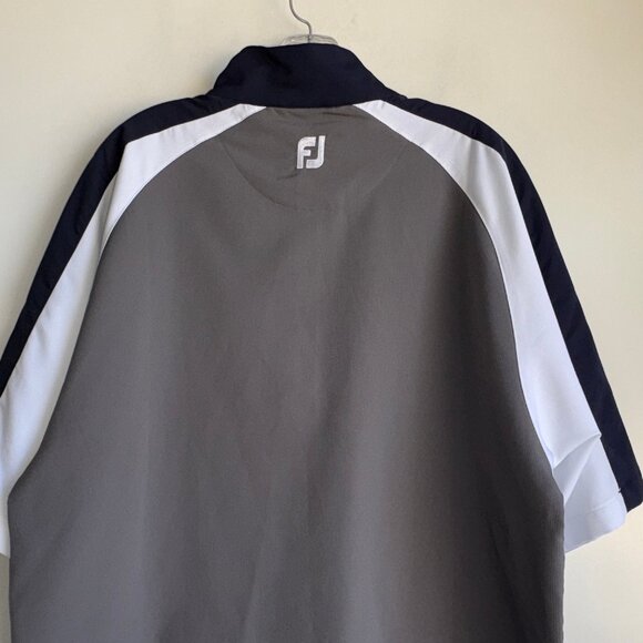 FJ FootJoy Short Sleeve Windbreaker Golf Jacket Men's Medium - Picture 5 of 10